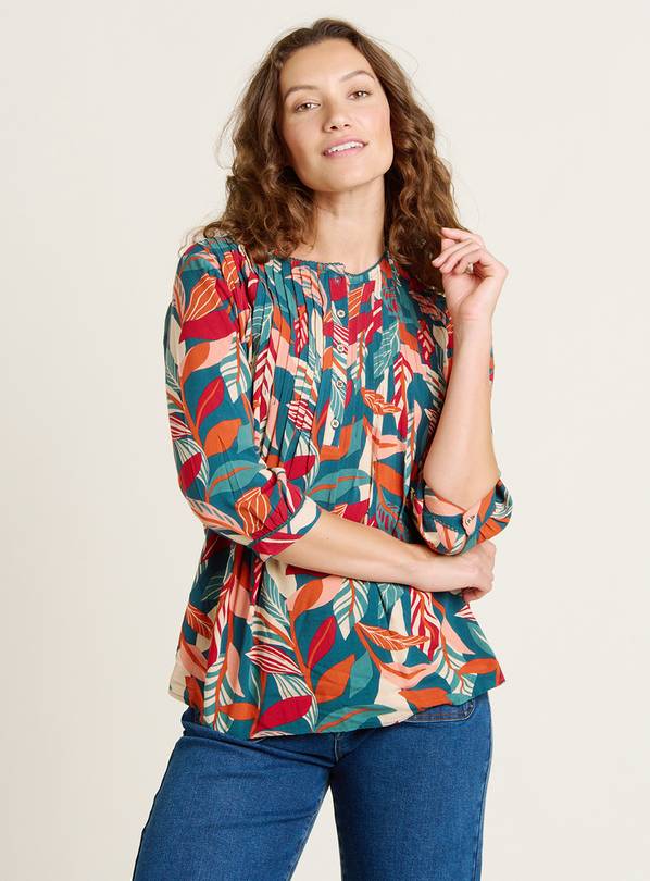 BRAKEBURN Evergreen Leaves Blouse 12